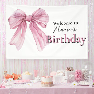 Sparkle Pink Coquette Bow 1st Banner