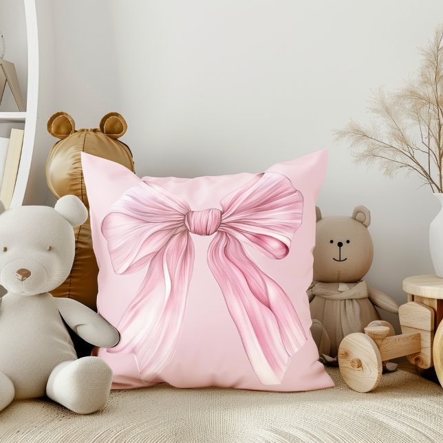 Sparkle Pink Coquette Bow 1st Cushion (Creator Uploaded)