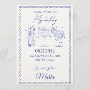 Sparkle & Pop! Editable Birthday Bash Invitation