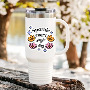 Sparkle Quote Affirmation Laptop   Die-Cut Sticker