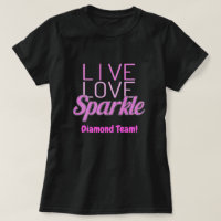 Sparkle quote glitter effect pink add text