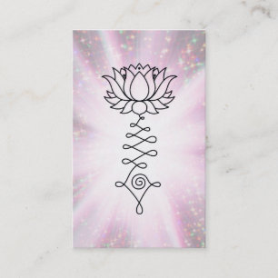 *~* Sparkle Rays Reiki Energy Healing Lotus Business Card
