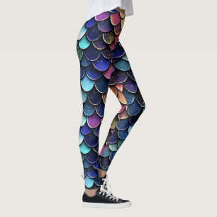 Sparkle Scale Colour Pattern Leggings