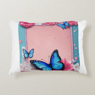 Sparkle & Shine: Pretty in Pink & Blue Birthday Decorative Cushion