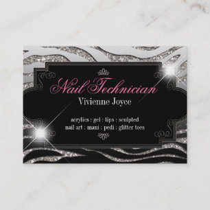 Sparkle & Shine Zebra : Business Cards