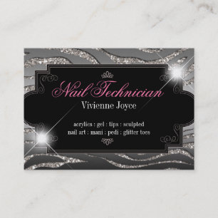 Sparkle & Shine Zebra : Business Cards