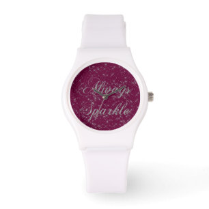 Sparkle Silver Glitter Watch