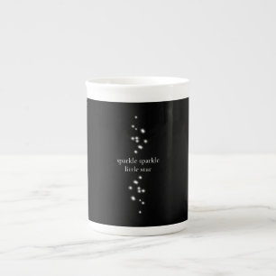 Sparkle Sparkle Little Star Black Starlight Bone China Mug