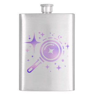 Sparkle Stars, Beacon of the Limitless Digital Age Hip Flask
