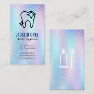 Sparkle Tooth Dentistry Colourful Shimmer Business Card