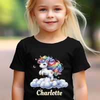 Sparkle unicorn magical cloud name black