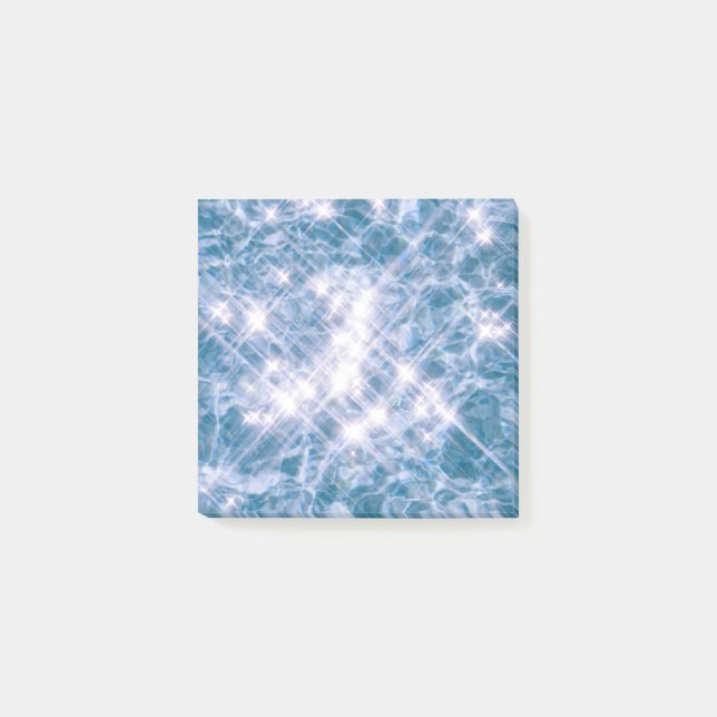 Sparkle Waves Ocean Water Summer Aesthetic Vaporwa Post-it Notes (Front)