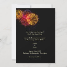 Sparkle wedding invitation