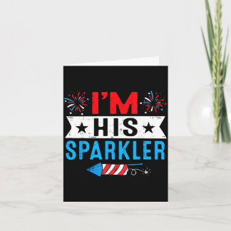 Sparkler and 4th of july matching couplesSparkler  Card