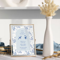 Sparkler Send Off Chinoiserie Vintage Wedding Sign