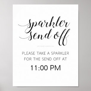 Sparkler Send Off Sign - Alejandra