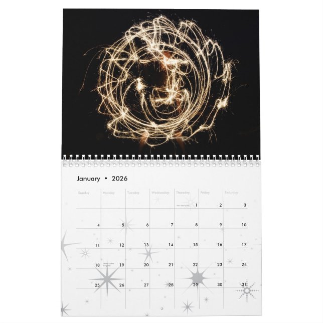 SparklerArt Dates Calendar (Jan 2026)