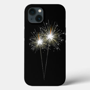 Sparklers on Black iPhone 13 Case