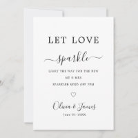 Sparklers Wedding Send Off Sign Template,