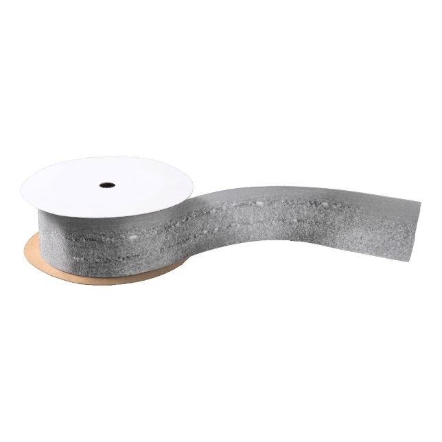 Sparkles - Brush Strokes Silver1  1.5" Satin Ribbon (Spool)