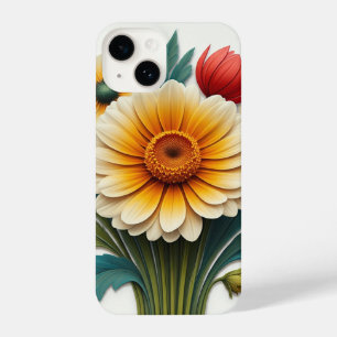 Sparkles Petals: A 4D Floral Fantasy iPhone 14 Case