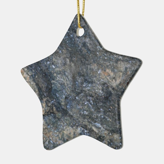 Sparkles Rock Ceramic Tree Decoration (Left)