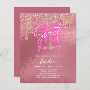 Sparkles Sweet16 Pretty Girly Pink 16th Birthday