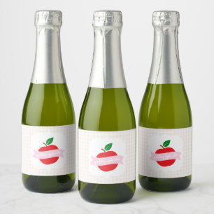 Sparkling Apple Cider Girls Birthday Wine Label