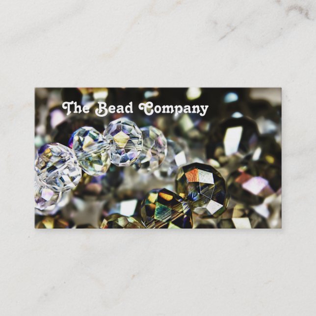 Sparkling Beads Business Cards (Front)
