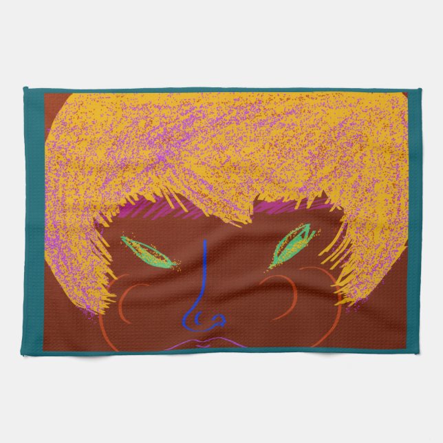 Sparkling Beauty Queen  Kitchen Towel (Horizontal)