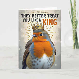 Sparkling Bird Birthday Card