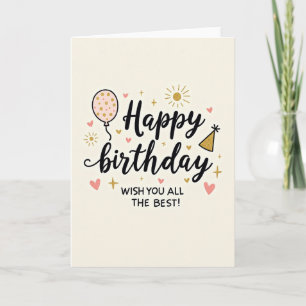 Sparkling Birthday Wishes Card