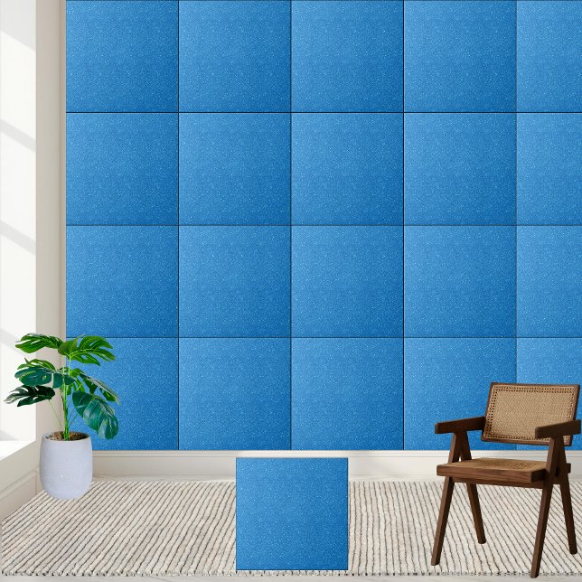 Sparkling Blue Glitter Ceramic Tile (Sparkling Blue Glitter Ceramic Tile)