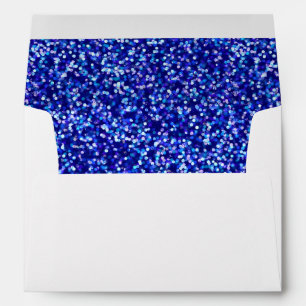 Sparkling Blue Glitter Envelopes