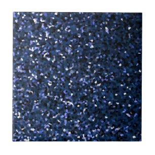 Sparkling Blue Glittery Ombre Teal Gift Colourful Tile