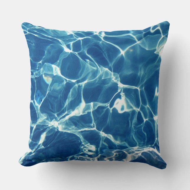 Sparkling Blue Water Cushion (Front)