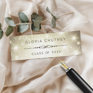 Sparkling Bokeh Personal Graduation Name Card