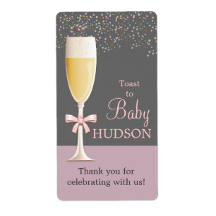 Sparkling Bubbly Sip & See Wine Labels
