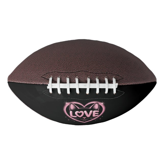 Sparkling Cat Love Football (Front)