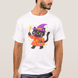 Sparkling Celestial Kitty Witch Classic T-Shirt