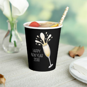 Sparkling Champagne Flute Paper Cups