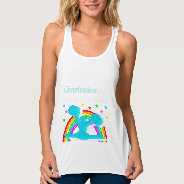 SPARKLING CHEERLEADER PERSONALIZED TANK TOP (Front)
