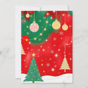 Sparkling Christmas Elegance v2 Holiday Card