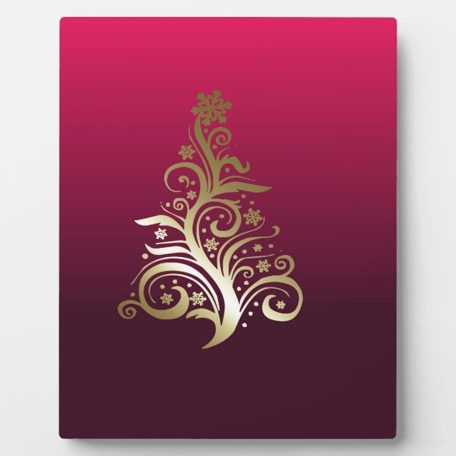 Sparkling Christmas tree Plaque (Front)