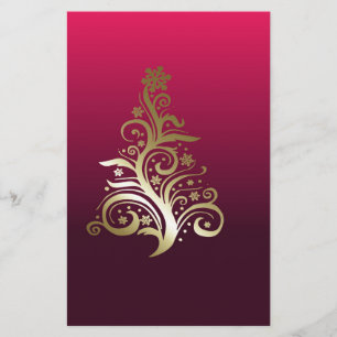 Sparkling Christmas tree Stationery