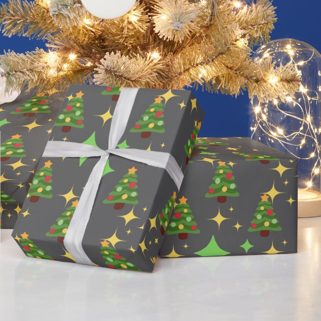 Sparkling Christmas Tree Wrapping Paper (Holidays)