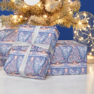 Sparkling Christmas Tree Wrapping Paper