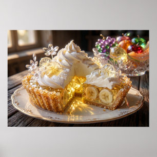 Sparkling Crystal Banana Cream Pie Poster