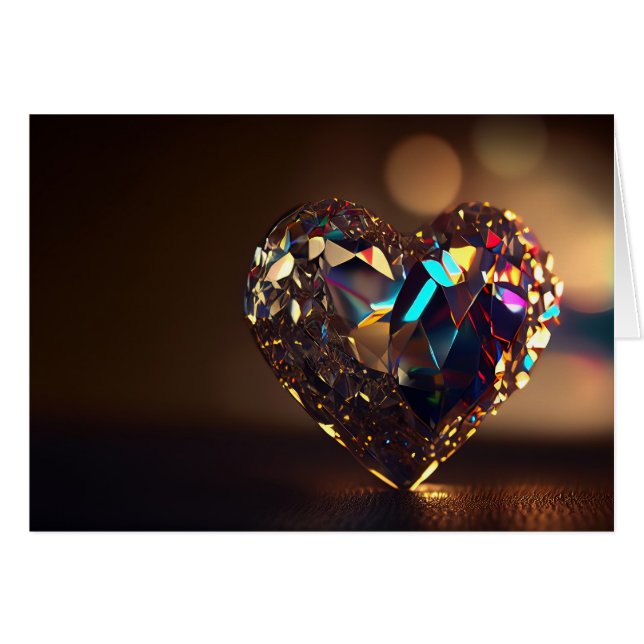 Sparkling Crystal Heart (Front Horizontal)