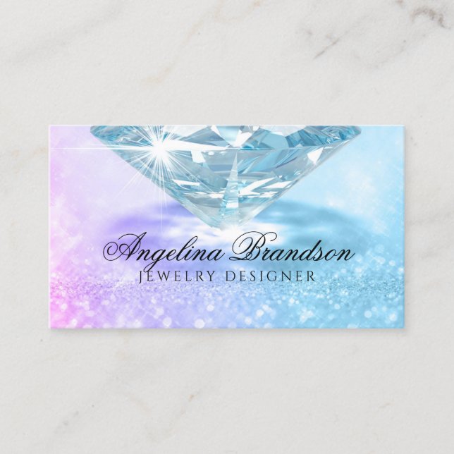 Sparkling Diamond Jeweller Jewellery Designer_10 Business Card (Front)